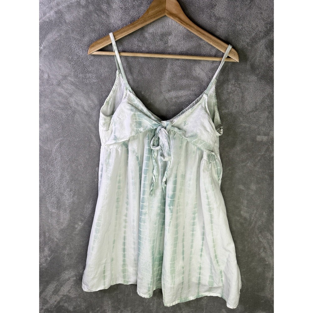 Attic Salt Dress Womens Medium Britney Knot Teal White Tie‎ Dye